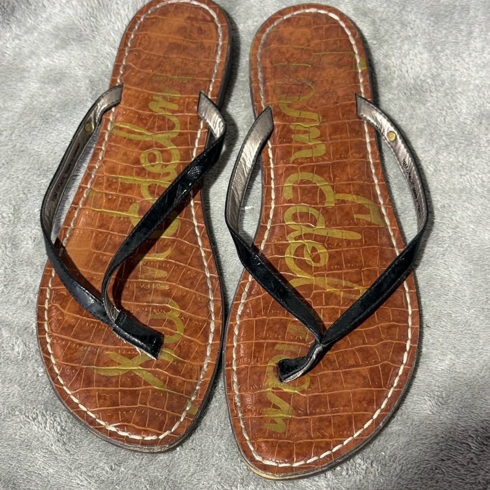 SAM EDELMAN Gracie Sandals Casual Thong Flip Flop Slides Women’s Size 10 M